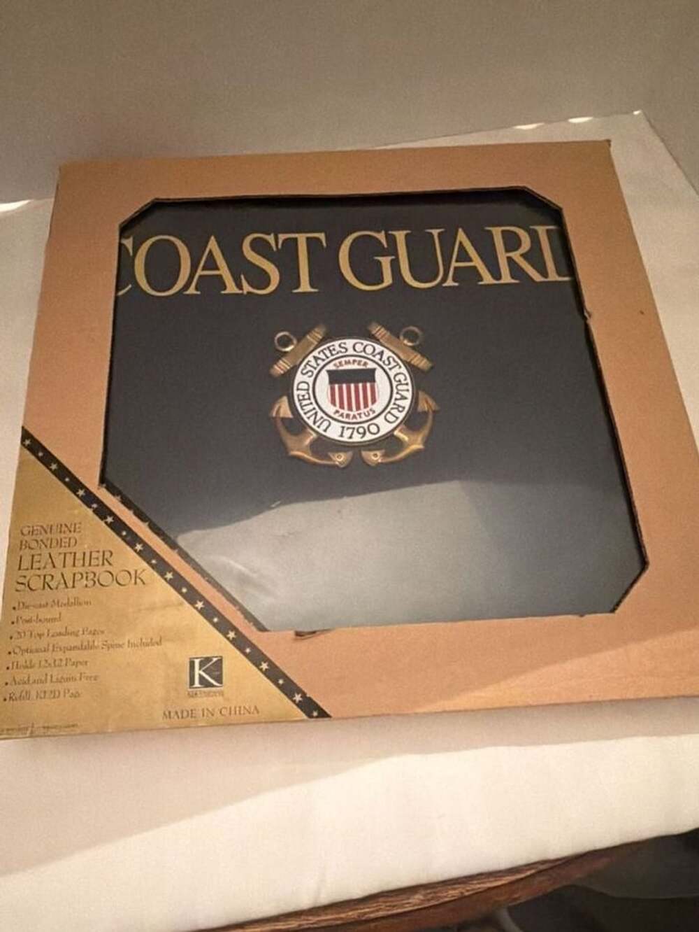 K&Company Coast Guard Genuine Bonded Leather Scrapbook